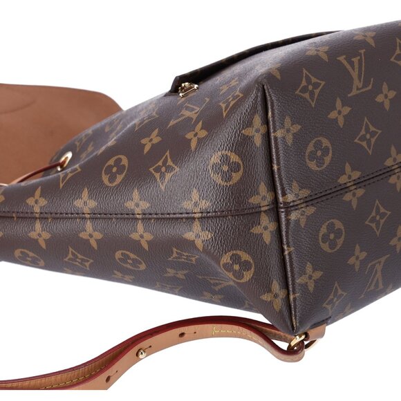 Louis Vuitton Montsouris PM Backpack Brown Monogram M45501 LV Logo Charm - Picture 13 of 16